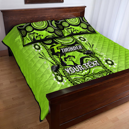 custom-sydney-thunder-cricket-quilt-bed-set-happy-australia-day-aboriginal-art