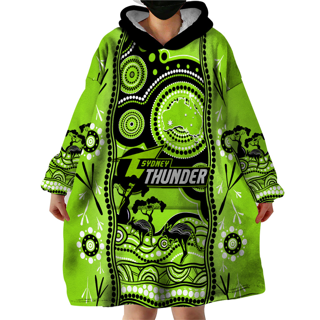 custom-sydney-thunder-cricket-wearable-blanket-hoodie-happy-australia-day-aboriginal-art