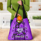 Custom Hobart Hurricanes Cricket Grocery Bag Happy Australia Day Aboriginal Art