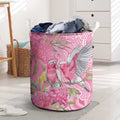 Australia Pink Galah Laundry Basket Rose-breasted Cockatoo Waratah Indigenous Art - Aussie Hoodie