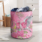 Australia Pink Galah Laundry Basket Rose-breasted Cockatoo Waratah Indigenous Art - Aussie Hoodie