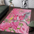 Australia Pink Galah Area Rug Rose-breasted Cockatoo Waratah Indigenous Art - Aussie Hoodie