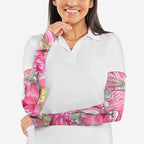 Australia Pink Galah Arm Sleeves Rose-breasted Cockatoo Waratah Indigenous Art - Aussie Hoodie