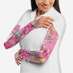 Australia Pink Galah Arm Sleeves Rose-breasted Cockatoo Waratah Indigenous Art - Aussie Hoodie
