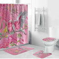 Australia Pink Galah Bathroom Set Rose-breasted Cockatoo Waratah Indigenous Art - Aussie Hoodie