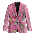 Australia Pink Galah Blazer Rose-breasted Cockatoo Waratah Indigenous Art - Aussie Hoodie