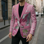 Australia Pink Galah Blazer Rose-breasted Cockatoo Waratah Indigenous Art - Aussie Hoodie