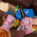 Australia Pink Galah 4 in 1 Can Cooler Tumbler Rose-breasted Cockatoo Waratah Indigenous Art - Aussie Hoodie