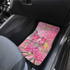 Australia Pink Galah Car Mats Rose-breasted Cockatoo Waratah Indigenous Art - Aussie Hoodie