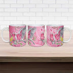 Australia Pink Galah Ceramic Mug Rose-breasted Cockatoo Waratah Indigenous Art - Aussie Hoodie