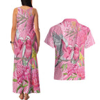 Australia Pink Galah Couples Matching Tank Maxi Dress and Hawaiian Shirt Rose-breasted Cockatoo Waratah Indigenous Art - Aussie Hoodie