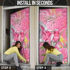 Australia Pink Galah Door Cover Rose-breasted Cockatoo Waratah Indigenous Art - Aussie Hoodie