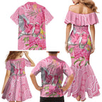 Australia Pink Galah Family Matching Mermaid Dress and Hawaiian Shirt Rose-breasted Cockatoo Waratah Indigenous Art - Aussie Hoodie