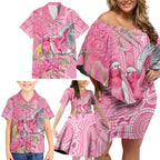 Australia Pink Galah Family Matching Off Shoulder Short Dress and Hawaiian Shirt Rose-breasted Cockatoo Waratah Indigenous Art - Aussie Hoodie
