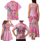 Australia Pink Galah Family Matching Tank Maxi Dress and Hawaiian Shirt Rose-breasted Cockatoo Waratah Indigenous Art - Aussie Hoodie