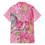 Australia Pink Galah Family Matching Tank Maxi Dress and Hawaiian Shirt Rose-breasted Cockatoo Waratah Indigenous Art - Aussie Hoodie