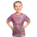 Australia Pink Galah Kid T Shirt Rose-breasted Cockatoo Waratah Indigenous Art - Aussie Hoodie