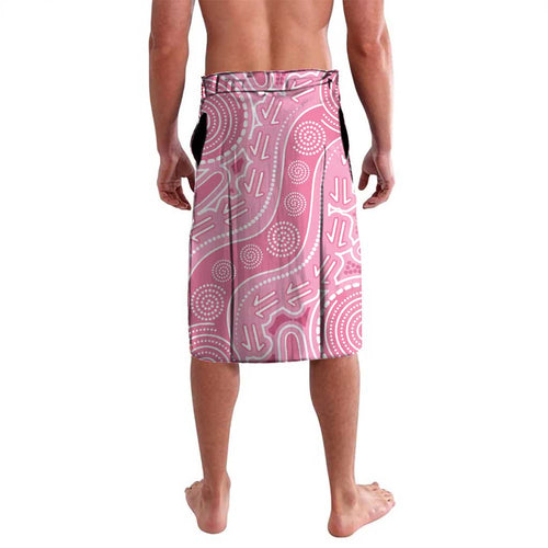 Australia Pink Galah Lavalava Rose-breasted Cockatoo Waratah Indigenous Art - Aussie Hoodie
