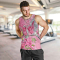 Australia Pink Galah Men Tank Top Rose-breasted Cockatoo Waratah Indigenous Art - Aussie Hoodie
