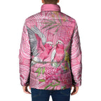 Australia Pink Galah Padded Jacket Rose-breasted Cockatoo Waratah Indigenous Art - Aussie Hoodie