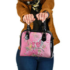 Australia Pink Galah Shoulder Handbag Rose-breasted Cockatoo Waratah Indigenous Art - Aussie Hoodie