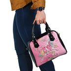 Australia Pink Galah Shoulder Handbag Rose-breasted Cockatoo Waratah Indigenous Art - Aussie Hoodie