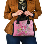 Australia Pink Galah Shoulder Handbag Rose-breasted Cockatoo Waratah Indigenous Art - Aussie Hoodie