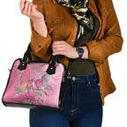 Australia Pink Galah Shoulder Handbag Rose-breasted Cockatoo Waratah Indigenous Art - Aussie Hoodie