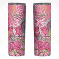 Australia Pink Galah Skinny Tumbler Rose-breasted Cockatoo Waratah Indigenous Art - Aussie Hoodie