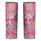 Australia Pink Galah Skinny Tumbler Rose-breasted Cockatoo Waratah Indigenous Art - Aussie Hoodie