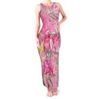 Australia Pink Galah Tank Maxi Dress Rose-breasted Cockatoo Waratah Indigenous Art - Aussie Hoodie