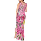 Australia Pink Galah Tank Maxi Dress Rose-breasted Cockatoo Waratah Indigenous Art - Aussie Hoodie