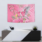 Australia Pink Galah Tapestry Rose-breasted Cockatoo Waratah Indigenous Art - Aussie Hoodie