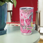 Australia Pink Galah Tumbler Cup Rose-breasted Cockatoo Waratah Indigenous Art - Aussie Hoodie
