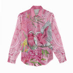 Australia Pink Galah Women Casual Shirt Rose-breasted Cockatoo Waratah Indigenous Art - Aussie Hoodie