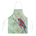 Australia Crimson Rosella Apron Platycercus Elegans Eucalyptus Alba Watercolor - Aussie Hoodie