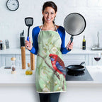 Australia Crimson Rosella Apron Platycercus Elegans Eucalyptus Alba Watercolor - Aussie Hoodie