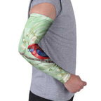 Australia Crimson Rosella Arm Sleeves Platycercus Elegans Eucalyptus Alba Watercolor - Aussie Hoodie