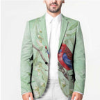 Australia Crimson Rosella Blazer Platycercus Elegans Eucalyptus Alba Watercolor - Aussie Hoodie