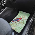 Australia Crimson Rosella Car Mats Platycercus Elegans Eucalyptus Alba Watercolor - Aussie Hoodie