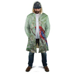 Australia Crimson Rosella Cloak Platycercus Elegans Eucalyptus Alba Watercolor - Aussie Hoodie