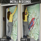 Australia Crimson Rosella Door Cover Platycercus Elegans Eucalyptus Alba Watercolor - Aussie Hoodie