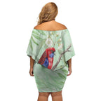 Australia Crimson Rosella Family Matching Off Shoulder Short Dress and Hawaiian Shirt Platycercus Elegans Eucalyptus Alba Watercolor - Aussie Hoodie