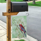 Australia Crimson Rosella Garden Flag Platycercus Elegans Eucalyptus Alba Watercolor - Aussie Hoodie