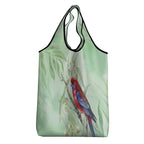 Australia Crimson Rosella Grocery Bag Platycercus Elegans Eucalyptus Alba Watercolor - Aussie Hoodie