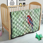 Australia Crimson Rosella Quilt Platycercus Elegans Eucalyptus Alba Watercolor - Aussie Hoodie