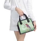 Australia Crimson Rosella Shoulder Handbag Platycercus Elegans Eucalyptus Alba Watercolor - Aussie Hoodie