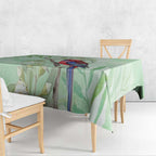 Australia Crimson Rosella Tablecloth Platycercus Elegans Eucalyptus Alba Watercolor - Aussie Hoodie