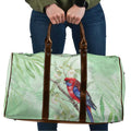Australia Crimson Rosella Travel Bag Platycercus Elegans Eucalyptus Alba Watercolor - Aussie Hoodie