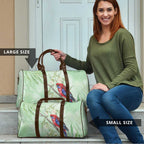 Australia Crimson Rosella Travel Bag Platycercus Elegans Eucalyptus Alba Watercolor - Aussie Hoodie